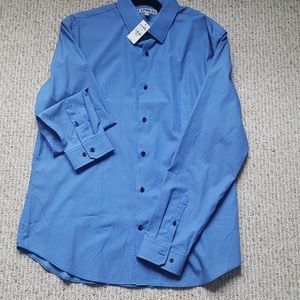 Express Blue Button Down